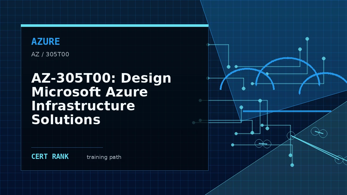 AZ-305T00: Design Microsoft Azure Infrastructure Solutions