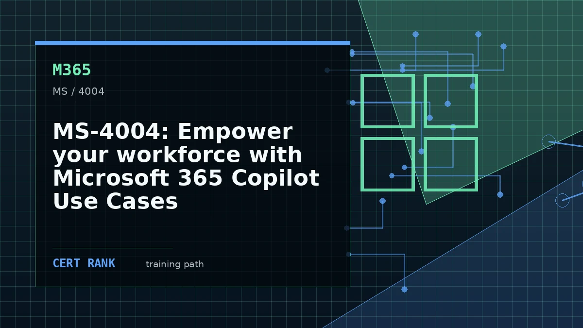 MS-4004: Empower your workforce with Microsoft 365 Copilot Use Cases