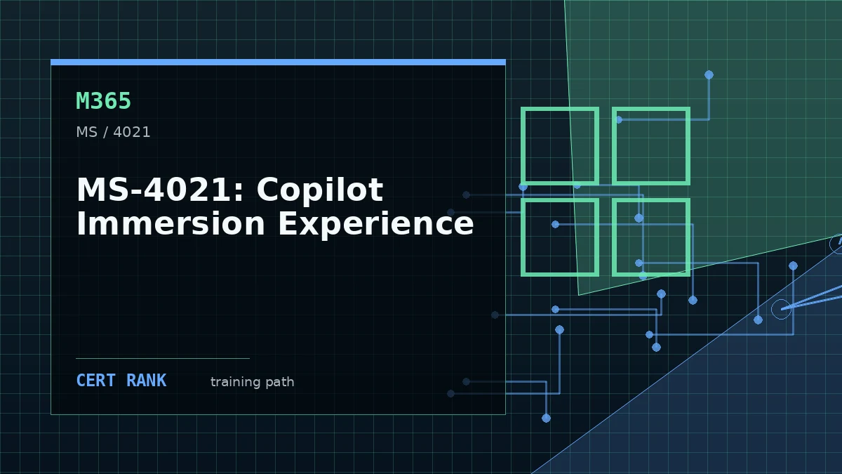 MS-4021: Copilot Immersion Experience